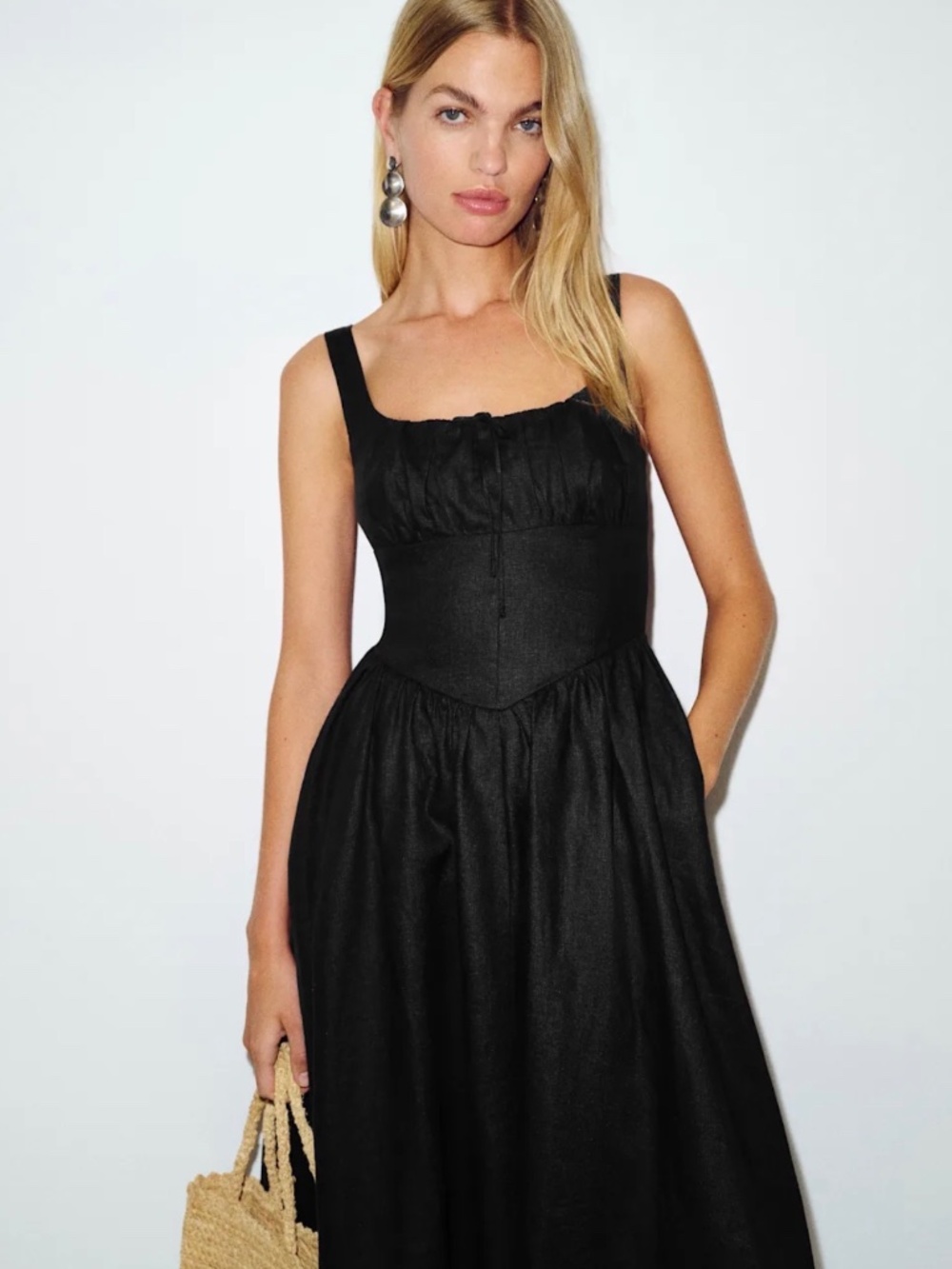 Reformation Balia Linen Dress - Size 0 NWT (fits more like a 2)